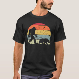 Camiseta Urso Andando Pé-Grande Retro Vintage Sasquatch Ye