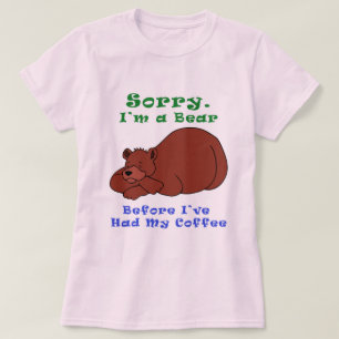 Camiseta Urso Antes do Café