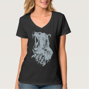 Camiseta Urso Arado Arado pardo Urso pardo Grizzly Predador