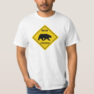 Camiseta Urso artístico de SlipperyJoe cruzando sinal gay
