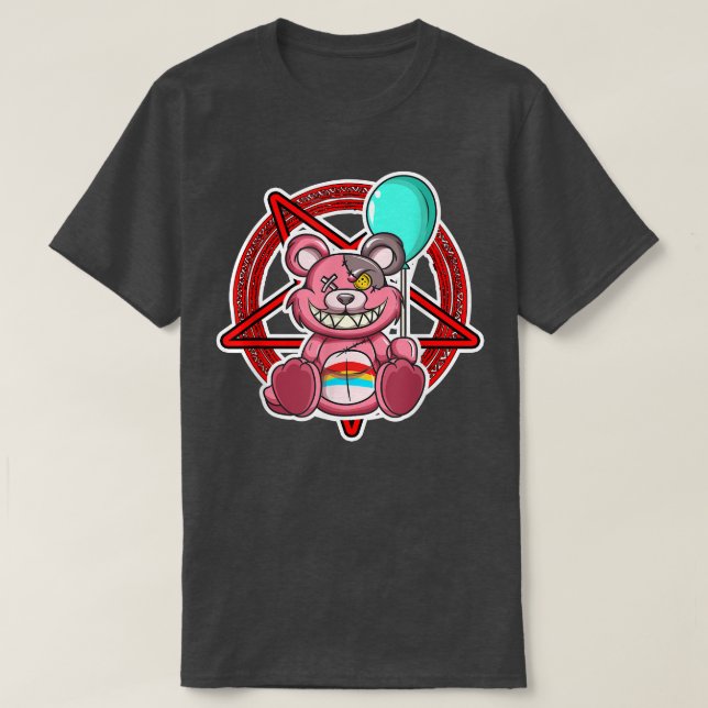 Camiseta Urso Assustador (Frente do Design)
