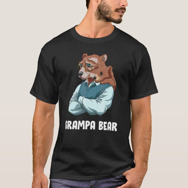 Camiseta Urso Avô E Bebê   Avô Neta G (Frente)
