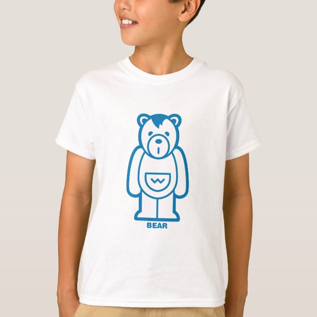 Camiseta Urso (Azul) (Frente)