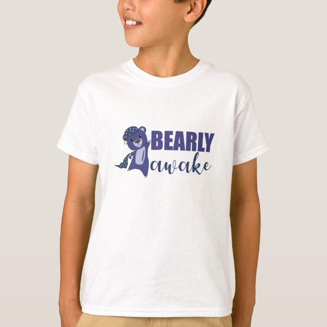 Camiseta Urso Azul Acorda Urso-de-Corte (Frente)