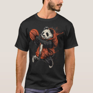 Camiseta Urso Basquetebol Amante do Basquete Animal