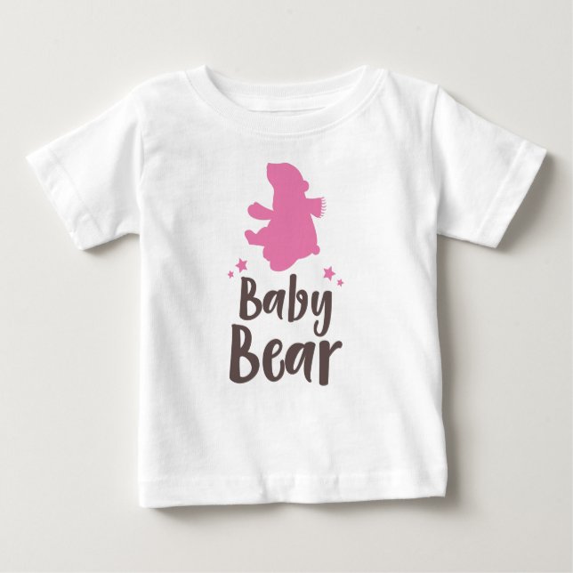 Camiseta Urso Bebê, Cubo Urso, Urso Bonito, Urso Pequeno -  (Frente)
