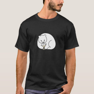 Camiseta Urso Bebendo Boba Bubble milk Tea