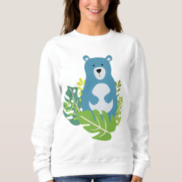 Camiseta urso bonitinho na floresta