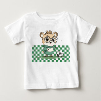 Camiseta Urso Bonito com Bola de Futebol