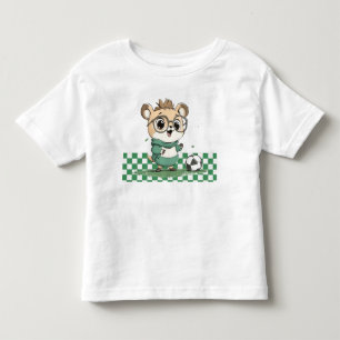Camiseta Urso Bonito com Bola de Futebol