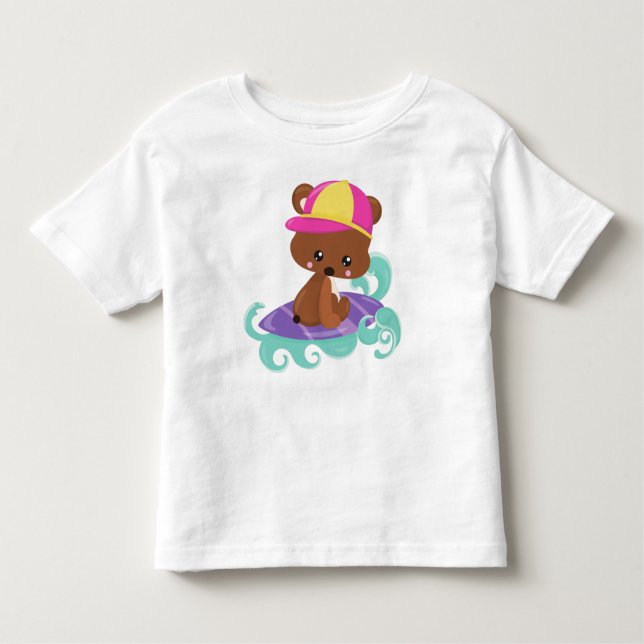 Camiseta Urso Bonito, Urso Marrom, Urso Pequeno, Conselho D (Frente)