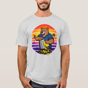 Camiseta Urso Bravo com Chapéu de Ralador de Queijo e Óculo