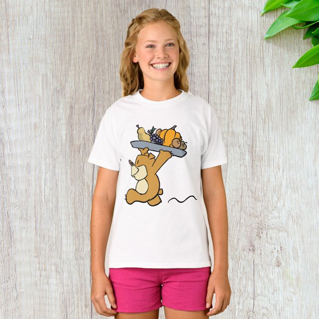 Camiseta Urso-Cachorro Carregando, Púltimo Colheita Festiva (Criador carregado)