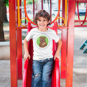 Camiseta Urso Castanho Com Sorvete