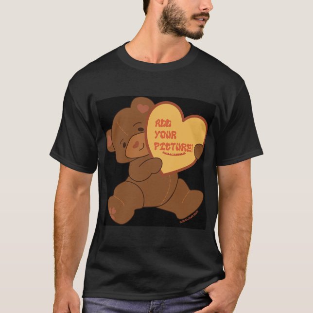 Camiseta Urso Castanho-Marrom, Polido (Frente)