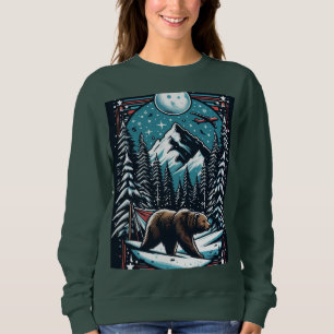 Camiseta Urso Castanho No Inverno