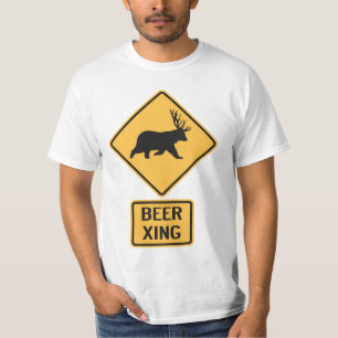 Camiseta Urso Cerveja Cruzando