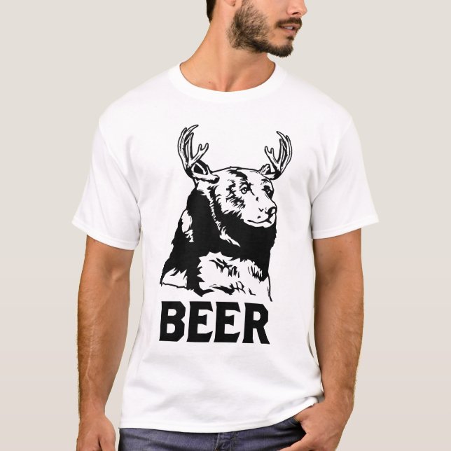 Camiseta Urso + Cervos = cerveja (Frente)