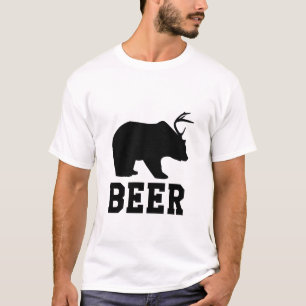Camiseta Urso + Cervos = cerveja
