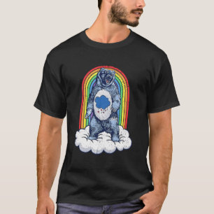 Camiseta Urso Cinza Arco-Íris