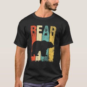Camiseta Urso Cinza Selvagem Animal Natureza Acampamento Vi