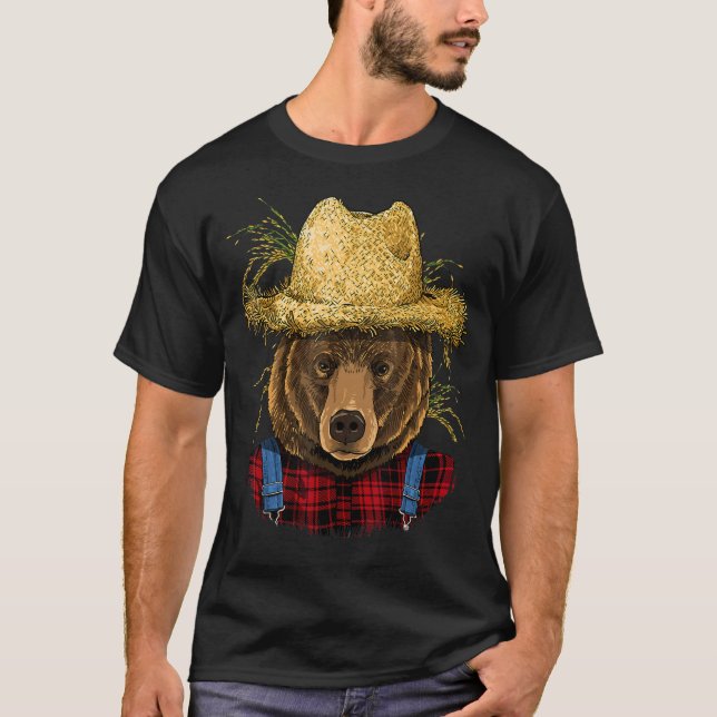 Camiseta Urso Cinzeiro Fazendeiro Agrário Wi (Frente)