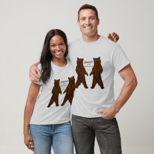 Camiseta Urso Cinzeiro, Grelha, Grelha, Grelha, Grelha