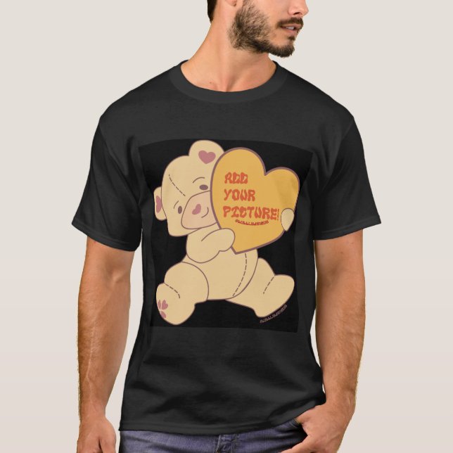 Camiseta Urso Cinzento Cinzento Cinzento (Frente)