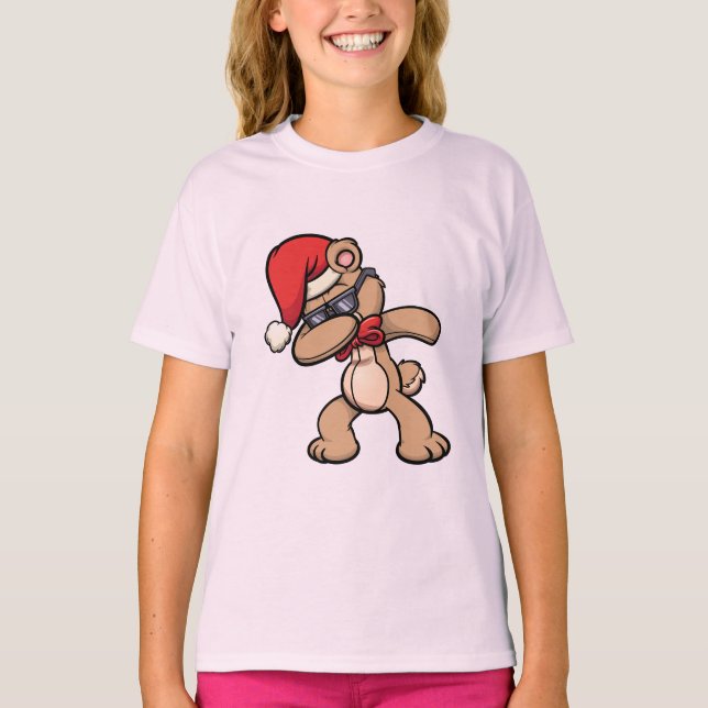 Camiseta Urso Clássico de Teddy de Natal (Frente)