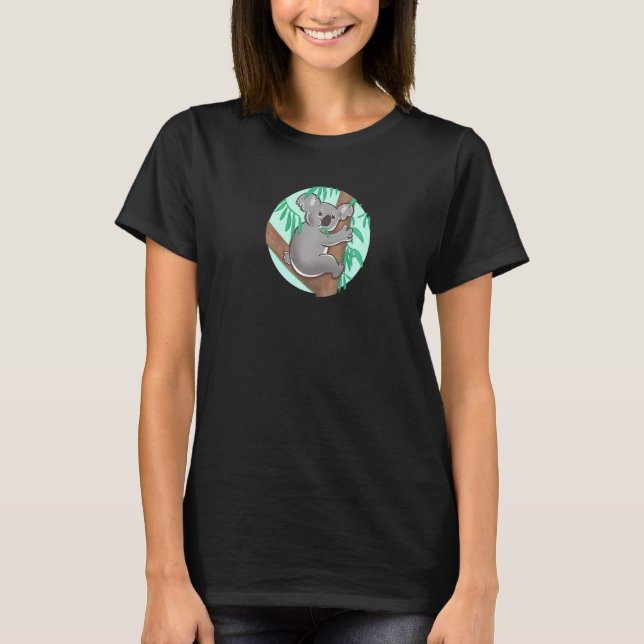 Camiseta Urso Coala Fofo Para Coala (Frente)