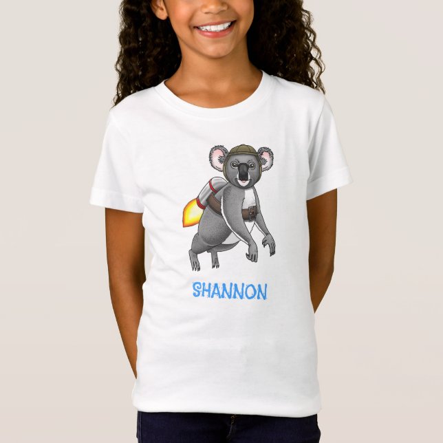 Camiseta Urso Coala Foguete (Frente)