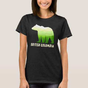 Camiseta Urso Columbia Grizzly britânico na floresta do Can