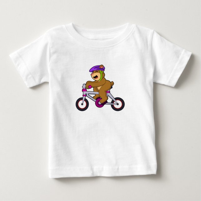 Camiseta Urso com Bicicleta & Capacete (Frente)
