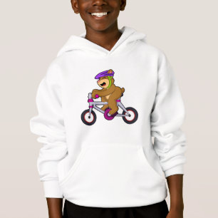 Camiseta Urso com Bicicleta e Capacete
