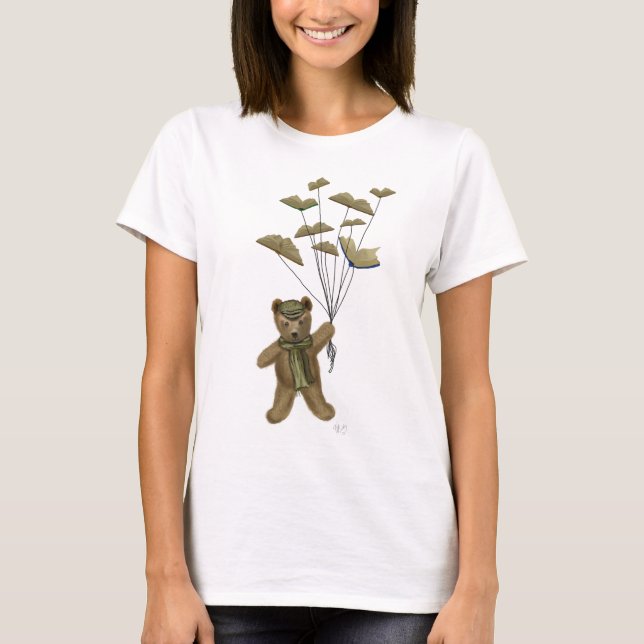 Camiseta Urso com Borboletas de Livro 3 (Frente)