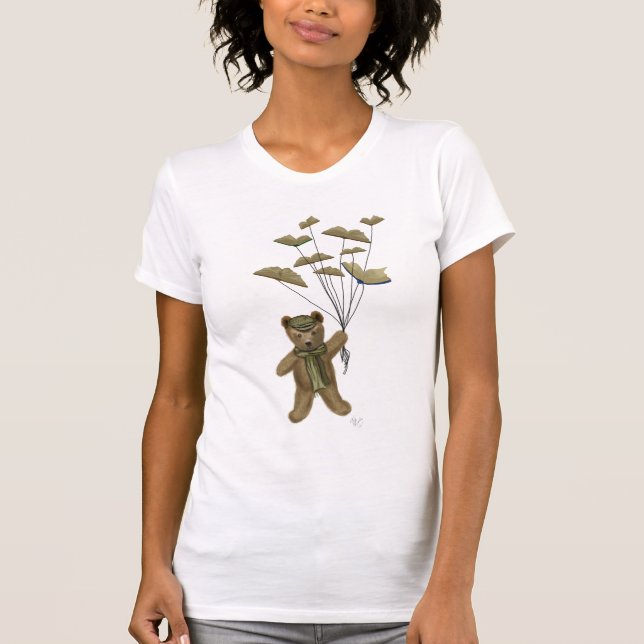 Camiseta Urso com Borboletas de Livro 3 (Frente)