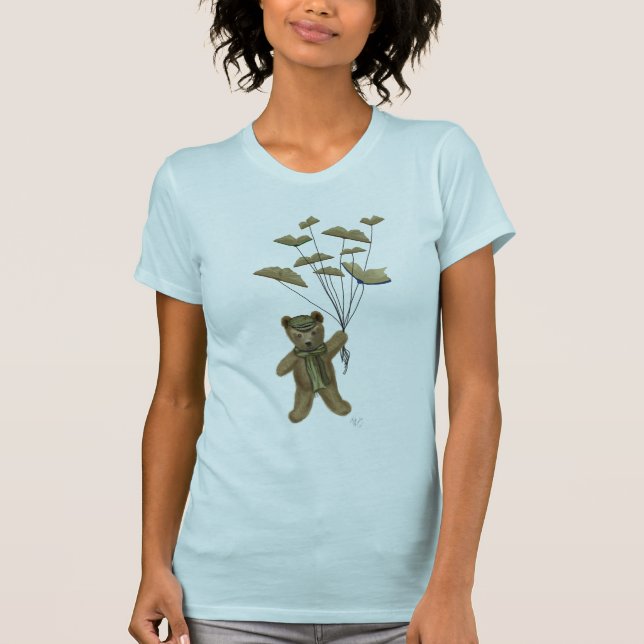 Camiseta Urso com Borboletas de Livro 3 (Frente)