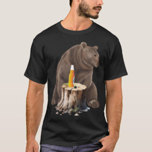 Camiseta Urso Com Cerveja