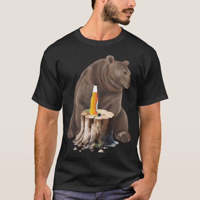 Camiseta Urso Com Cerveja (Frente)