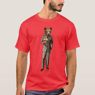 Camiseta Urso com Cocktail