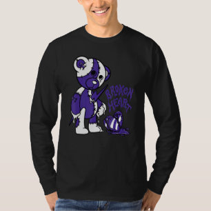Camiseta Urso com Coração Partido Ama 5s Combinando