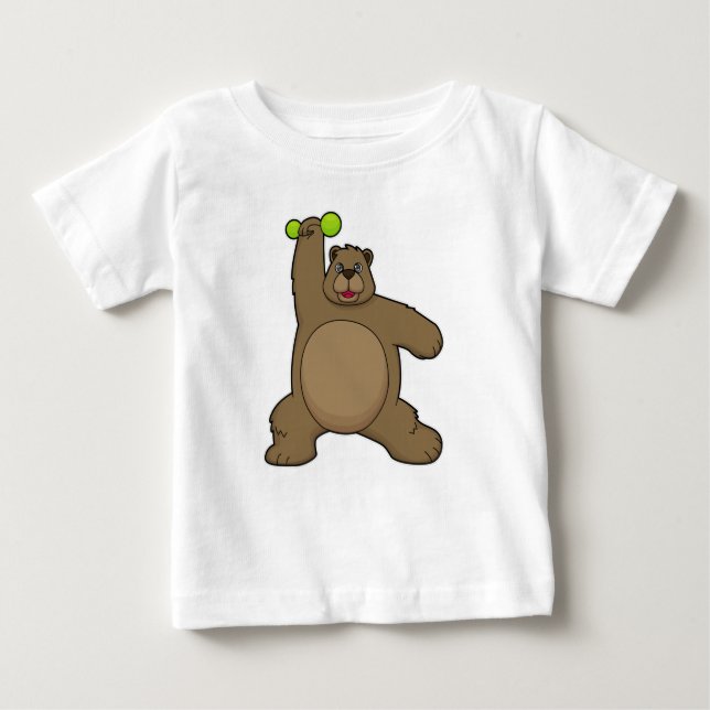 Camiseta Urso com Dumbbell na Malhação Yoga (Frente)