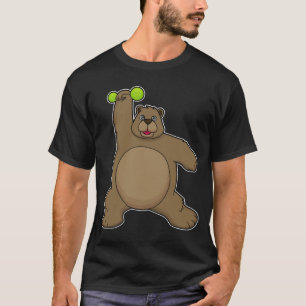 Camiseta Urso com Dumbbell na Malhação Yoga