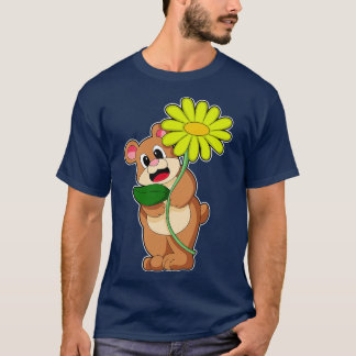 Camiseta Urso com flor amarela