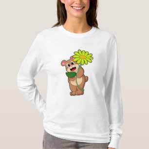 Camiseta Urso com flor amarela