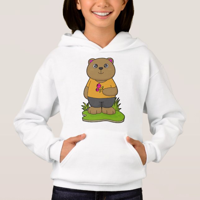 Camiseta Urso com Flores (Frente)