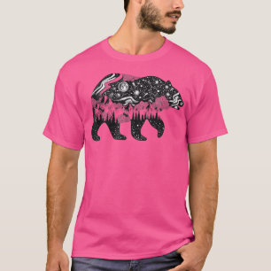 Camiseta Urso com Montanhas e Florestas - Vida Selvagem - N