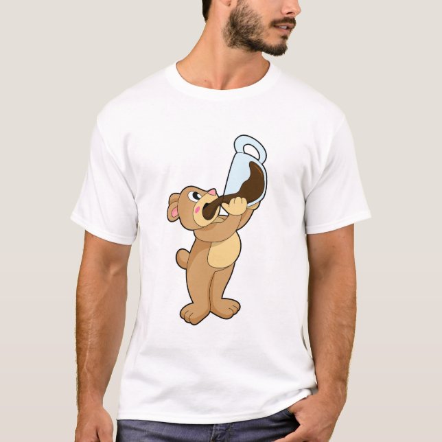 Camiseta Urso com Taça de Café (Frente)