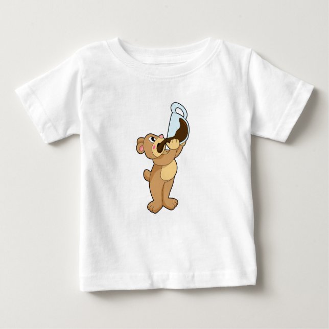 Camiseta Urso com Taça de Café (Frente)
