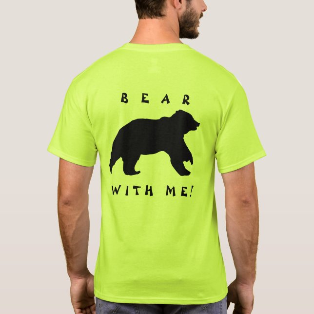 Camiseta Urso Comigo Camisa-T-Masculina (Verso)